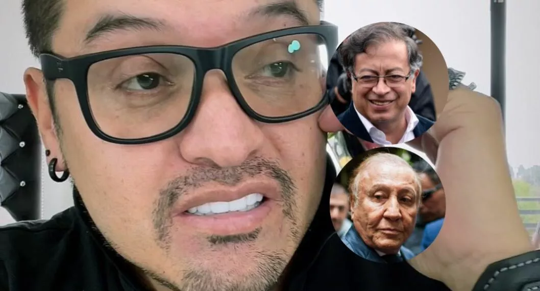 Foto de Hassam, Gustavo Petro y Rodolfo Hernández, en nota de Hassam sobre predicciones entre Gustavo Petro y Rodolfo Hernández en elecciones.