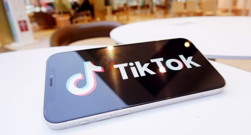 CHINA - 2022/05/14: In this photo illustration, a Tiktok logo is displayed on the screen of a smartphone. (Photo Illustration by Sheldon Cooper/SOPA Images/LightRocket via Getty Images)