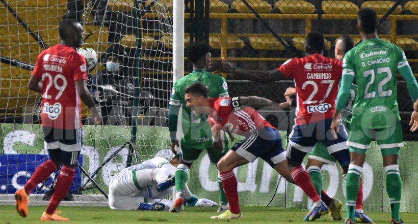 Imagen de los jugadores de Medellín que le ganó 5-1 a Equidad pero quedó eliminado de los cuadrangulares