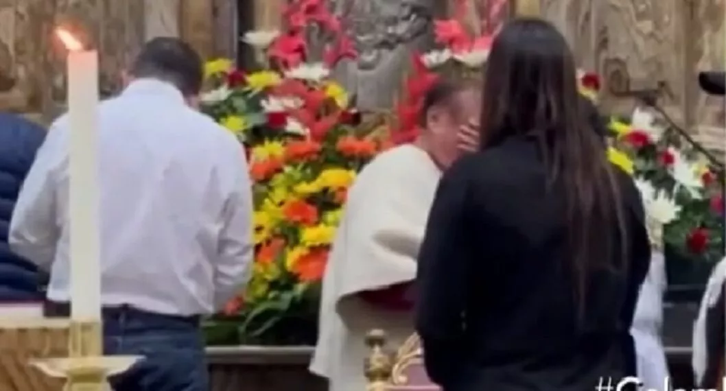 Rodolfo Hernández lloró junto a su mamá en visita a Virgen de Chiquinquirá