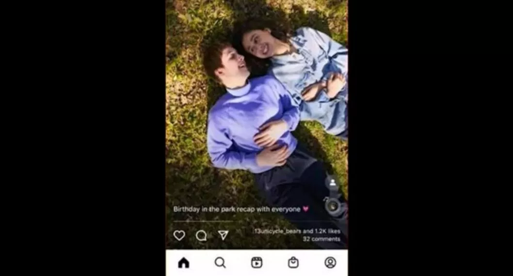 Imagen de Instagram que comienza a probar su nuevo inicio que es de pantalla completa