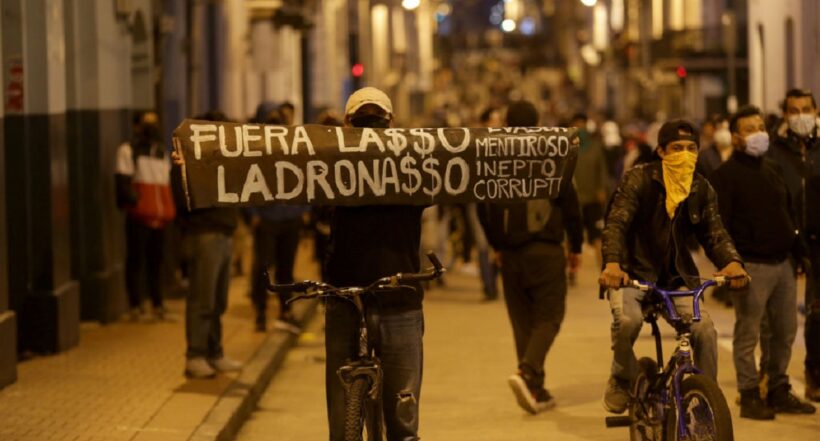 Las manifestaciones contra el gobierno de Guillermo Lasso en Ecuador han arreciado los últimos días.