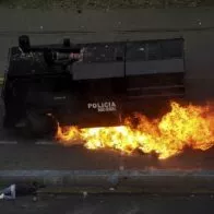 Imagen de las protestas en Ecuador. 