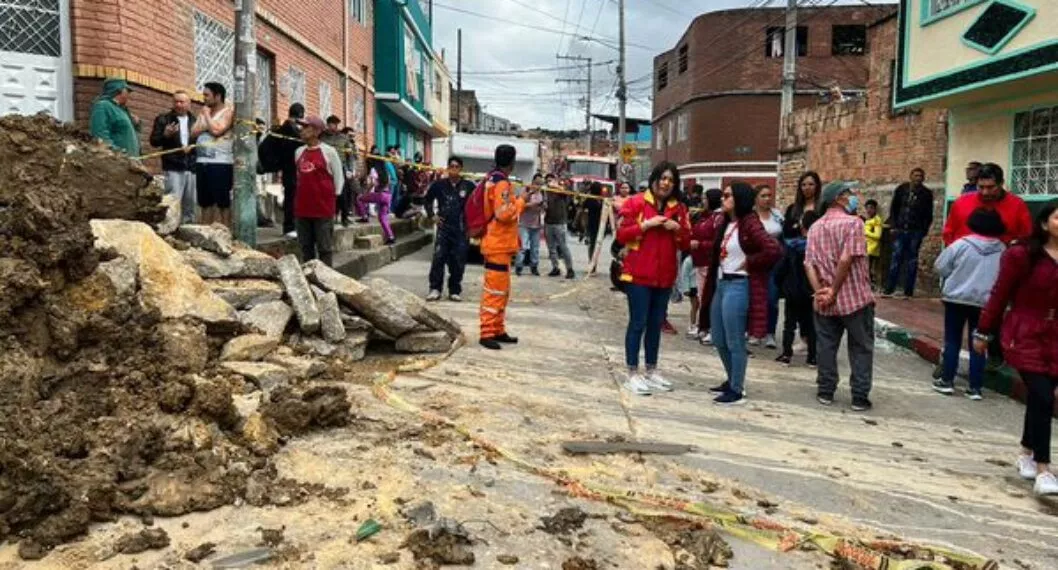 Explosión de tubería de gas en el sur de Bogotá dejó tres personas heridas