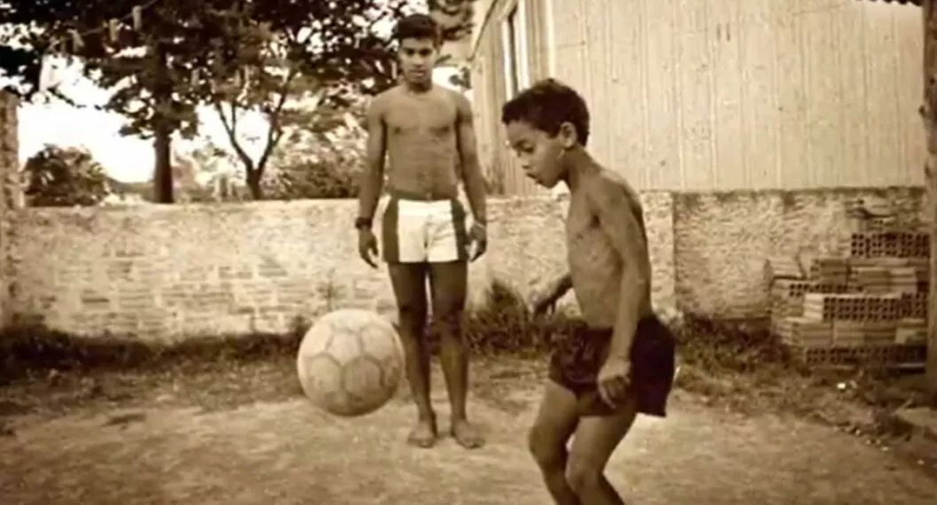Imagen de Ronaldinho, ya que su padre murió en una piscina cuando él tenía 8 años