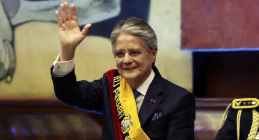 Guillermo Lasso, a propósito de salvarse de ser destituido como presidente de Ecuador.