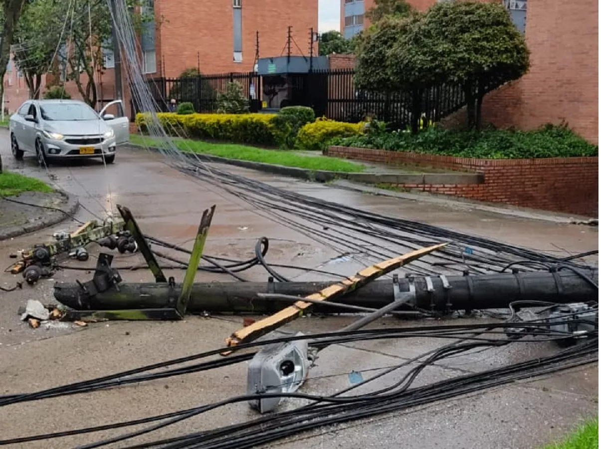 La caída de un árbol dejó en emergencia a decenas de familias del sector de Modelia, en Bogotá.