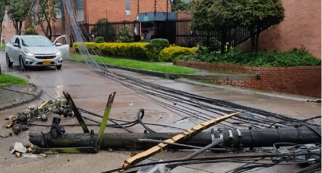 La caída de un árbol dejó en emergencia a decenas de familias del sector de Modelia, en Bogotá.