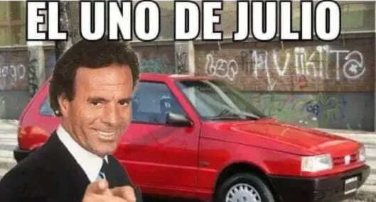 Imagen de uno de los memes de Julio Iglesias a propósito que se acabo junio