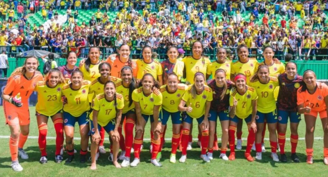 Imagen de las jugadoras de la Selección Colombia Femenina que está lista para la Copa América de 2022