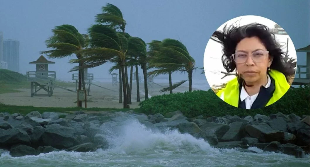 La directora del Ideam hace presencia en la isla de San Andrés para monitorear de primera mano la situación por la tormenta tropical Bonnie.