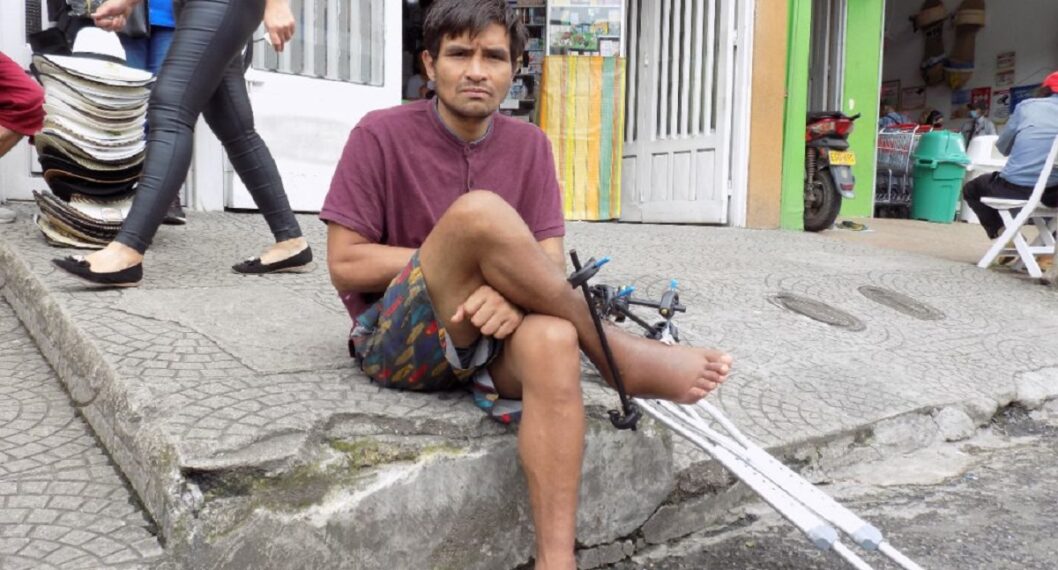 Richard Steven Guisao está en condición de calle y su familia vive en el barrio Protecho Salado.