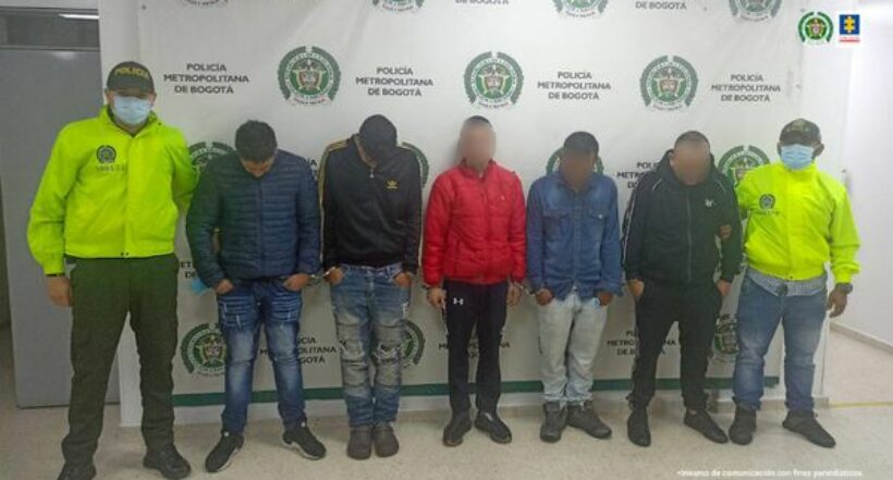 Capturan a dos bandas delincuenciales dedicadas al hurto en Bogotá