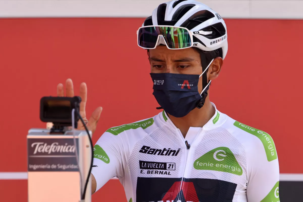 Egan Bernal, a propósito de su posible regreso en la Vuelta a Burgos.