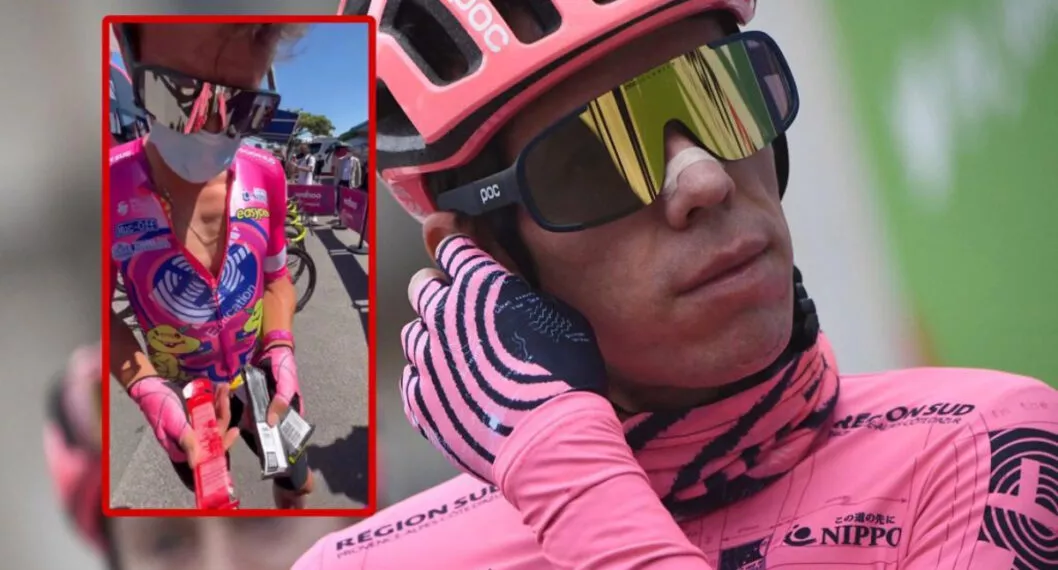 Rigoberto Urán, a propósito de lo que come en las etapas del Tour de Francia.