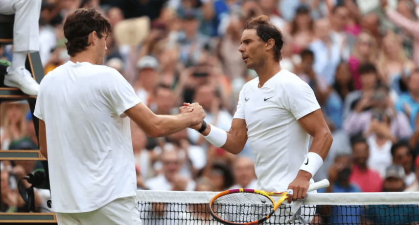 Rafael Nadal ganó en Wimbledon y avanzó a semifinales pese a estar enfermo