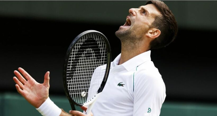 Imagen de Novak Djokovic que ganó Wimbledon y quedó séptimo en el ranking de la ATP
