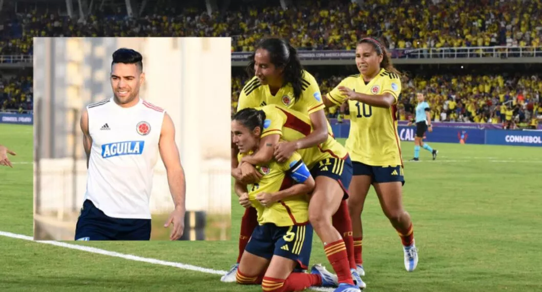 "El país, con ustedes": Falcao, primer futbolista que se solidariza con Selección Femenina