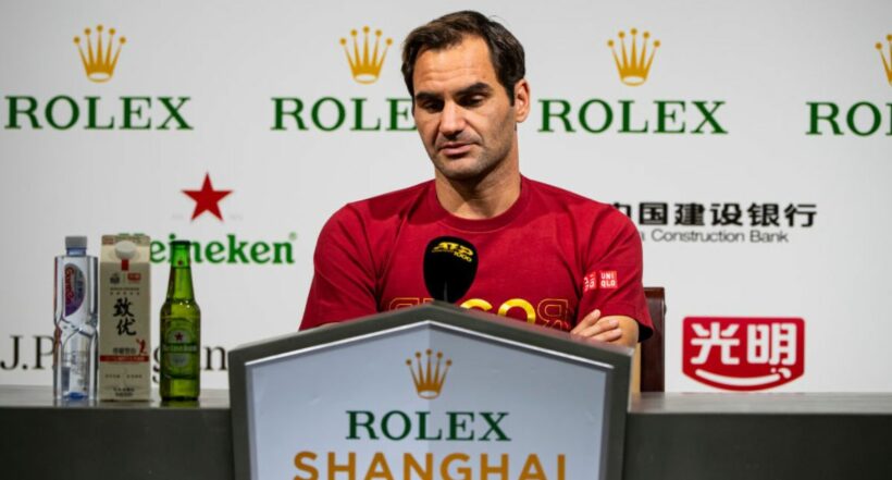 Imagen de Roger Federer que dijo que ya no necesita el tenis para ser feliz y se retiraría