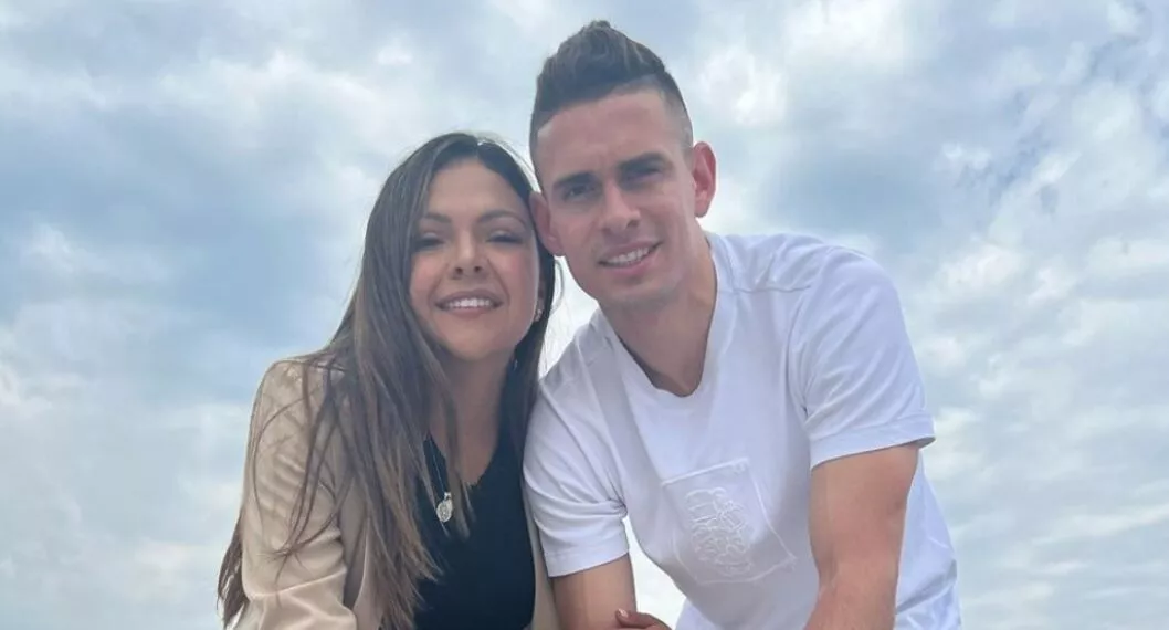 Rafael Santos Borré se conoce con su esposa Ana Caicedo desde que este estaba en las reservas del Deportivo Cali.