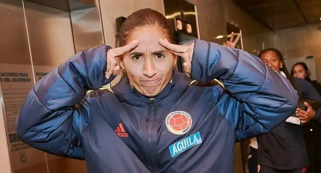 Carolina Arias Vidal, jugadora de la Selección Colombia Femenina en la Copa América y rumores de supuesto veto por protestas.