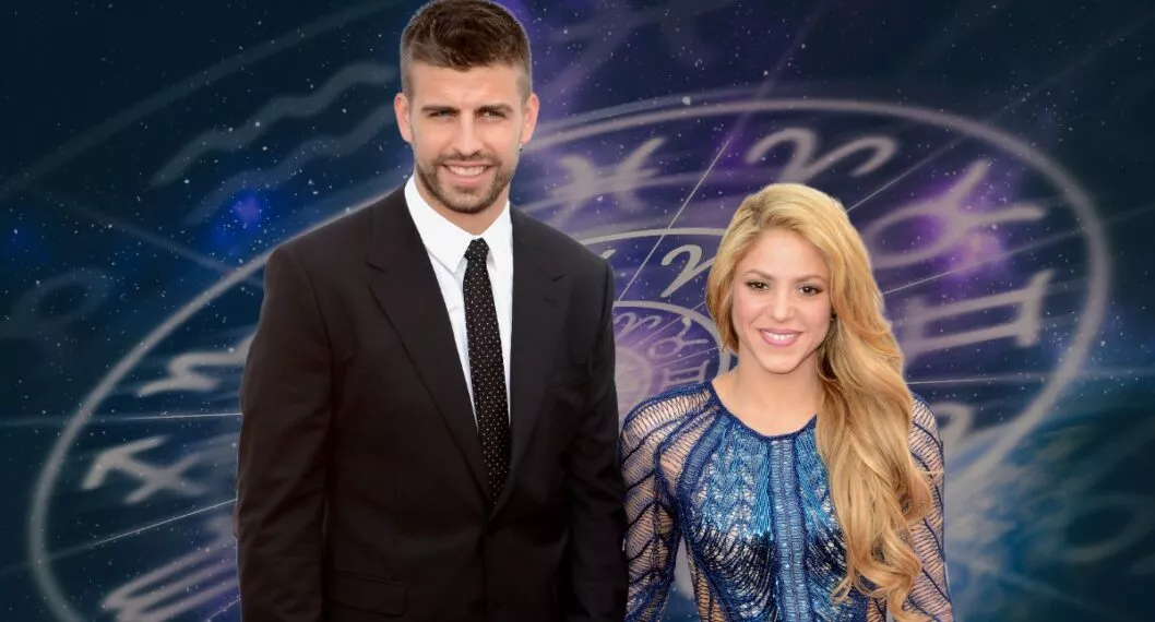 Shakira con Gerard Piqué y signos del zodiaco, a propósito de que astróloga de RCN Sol Ramos predijo que van a volver y cuándo termina lío de su separación (fotomontaje Pulzo).