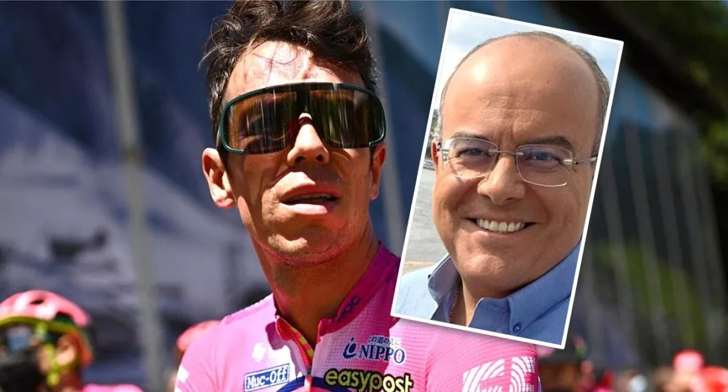 Rigoberto Urán y sus groserías a Ricardo Orrego (Caracol TV) tras el Tour de Francia.