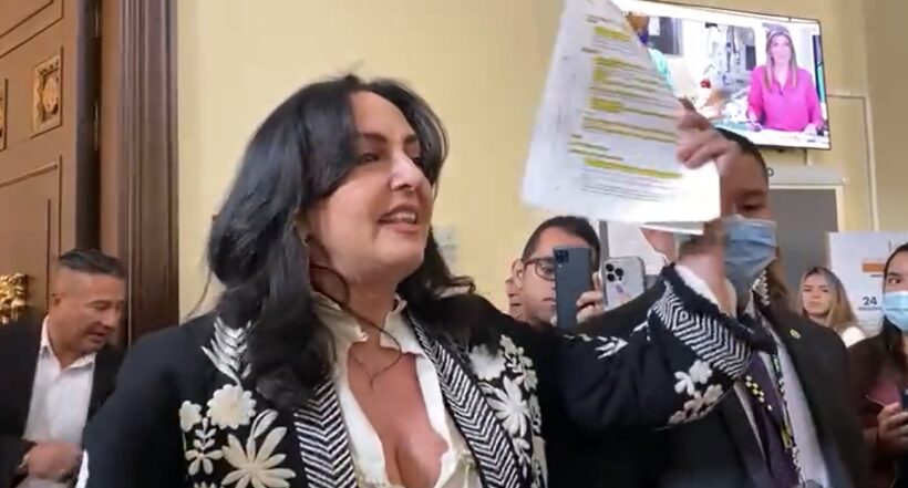 María Fernanda Cabal, senadora del Centro Democrático que se opone al Acuerdo de Escazú.