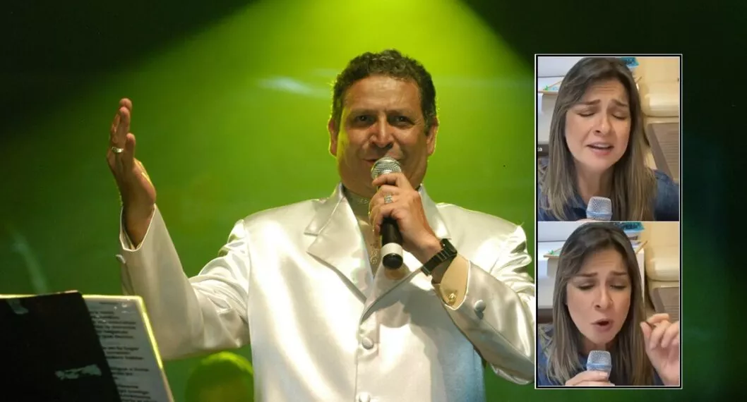 Darío Gómez y Vicky Dávila, quien lamentó muerte de 'el Rey del despecho' y lo despidió cantando 'Sobreviviré', como Jessi Uribe.