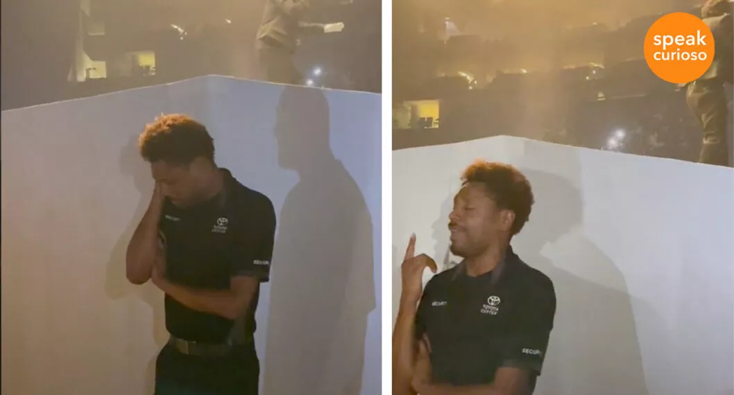 Guardia de seguridad llora en concierto de Kendrick Lamar 