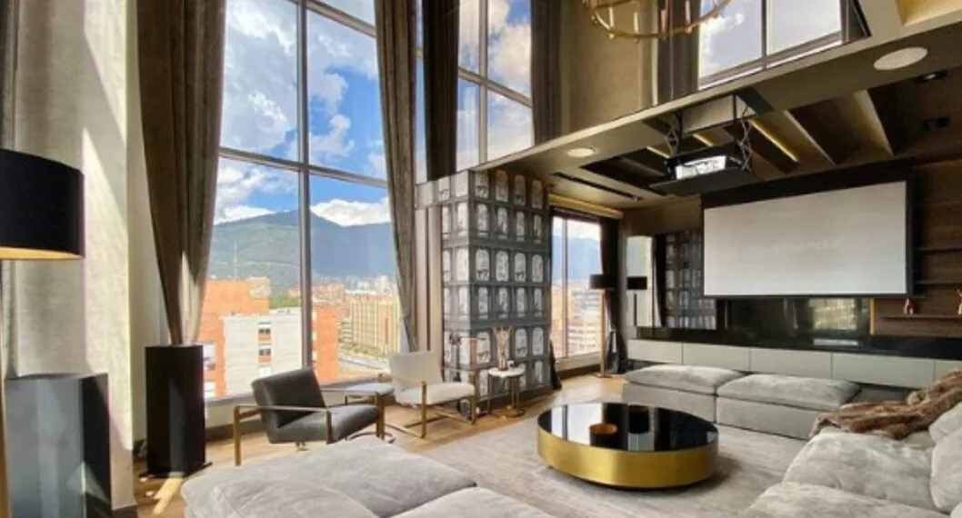 Así es el apartamento más lujoso de Bogotá. Está ubicado en el barrio Chicó Norte y está disponible para venta o arriendo. 