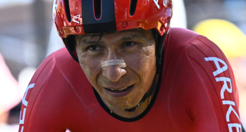 El ciclista Nairo Quintana en nota de su continuidad con el Arkéa.