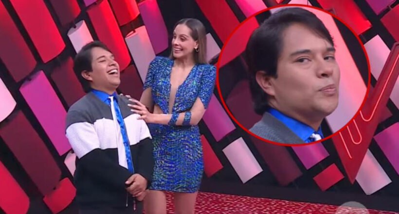 Imagen del hombre que resultó ser imitador de Juan Gabriel en 'La voz kids'.