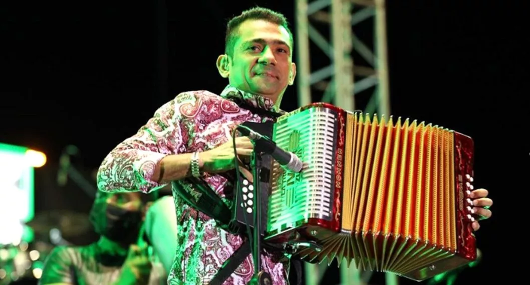Iván Zuleta, acordeonero que fue hospitalizado de urgencia en Valledupar por aparente neumonía.