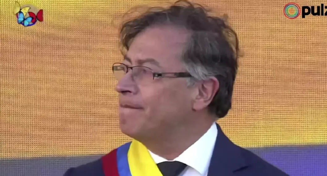 Gustavo Petro lloró al terminar su primer discurso como presidente