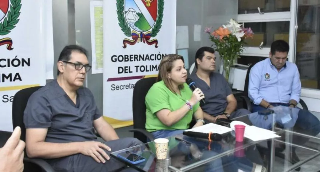 Desde la Secretaría de Salud del Tolima se hizo una rueda de prensa para explicar el proceso.