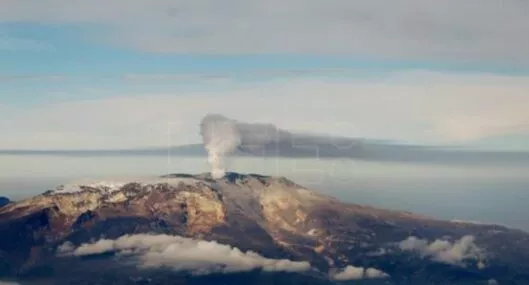 El Volcán Nevado del Ruiz ha presentado fumarolas la primera semana de agosto del 2022.