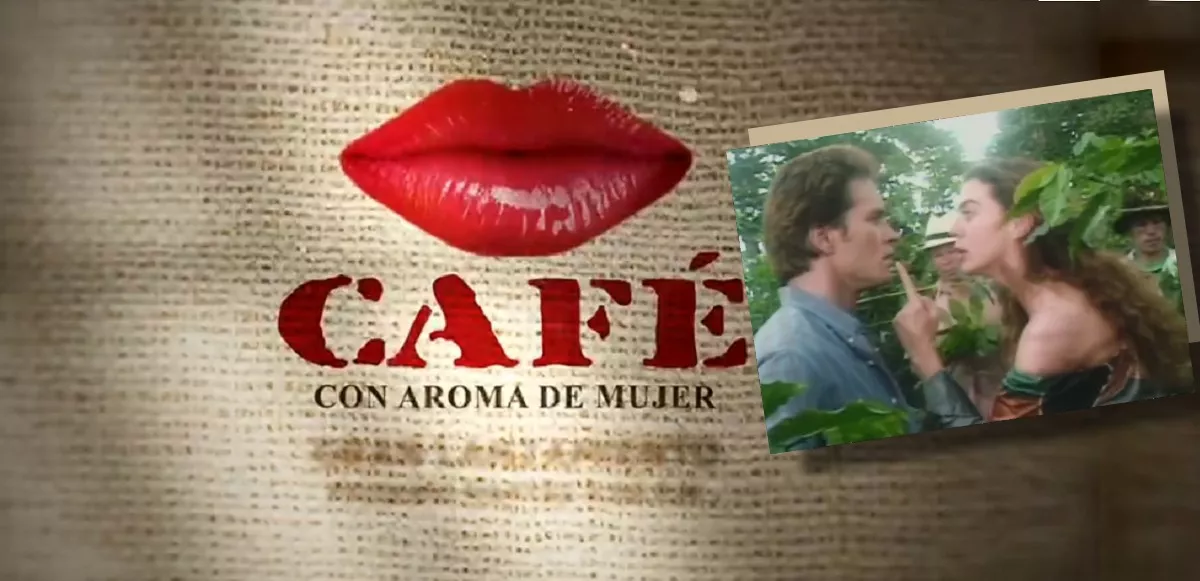 Margarita Rosa de Francisco y Guy Ecker sobre logo de 'Café, con aroma de mujer', que vuelve a RCN y confirmaron su fecha de estreno y que reemplaza a 'Dejémonos de Vargas'.