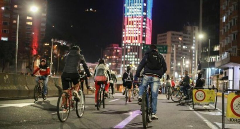 Ciclovía nocturna en Bogotá: rutas, cierres viales y horarios para este jueves