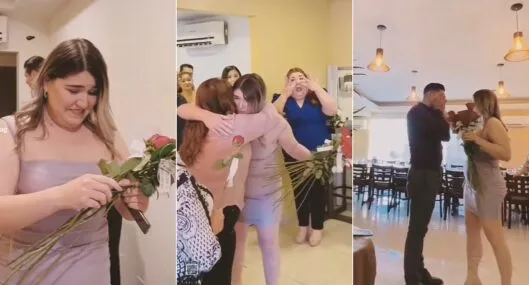 Fotos de la propuesta de matrimonio que se volvió viral en TikTok.