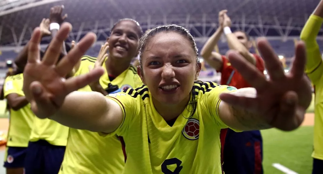 Las jugadoras de las Selección Colombia femenina Sub-20 que juega el Mundial femenino de la categoría en Costa Rica.