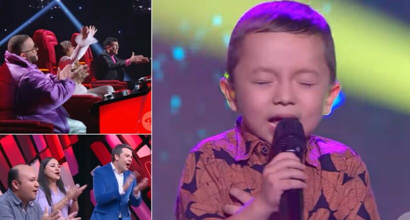 Fotos de La voz kids en nota sobre el niño que salió ovacionado por cantar ranchera.