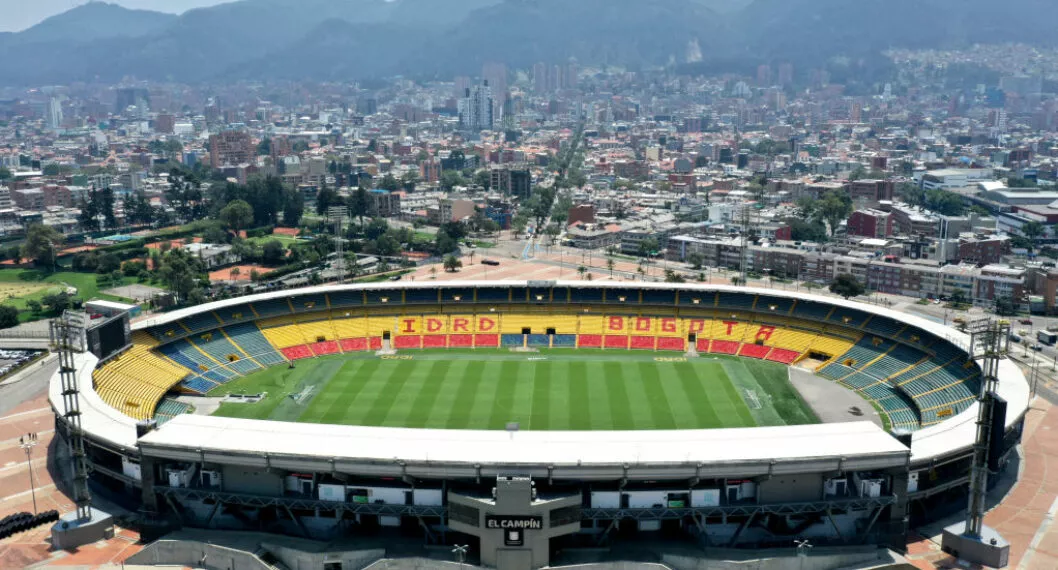 Imagen del estadio donde juega Millonarios, ya que los comandos azules vuelven a El Campín a tribuna norte luego de 5 años