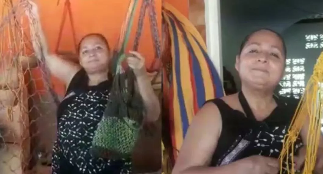 Imagen del caso en Tolima, donde una mujer saca su emprendimiento de artesanías a pesar de tener cáncer.