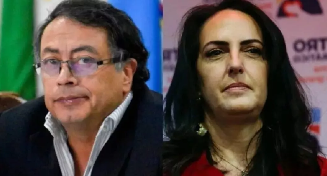 María Fernanda Cabal y Gustavo Petro