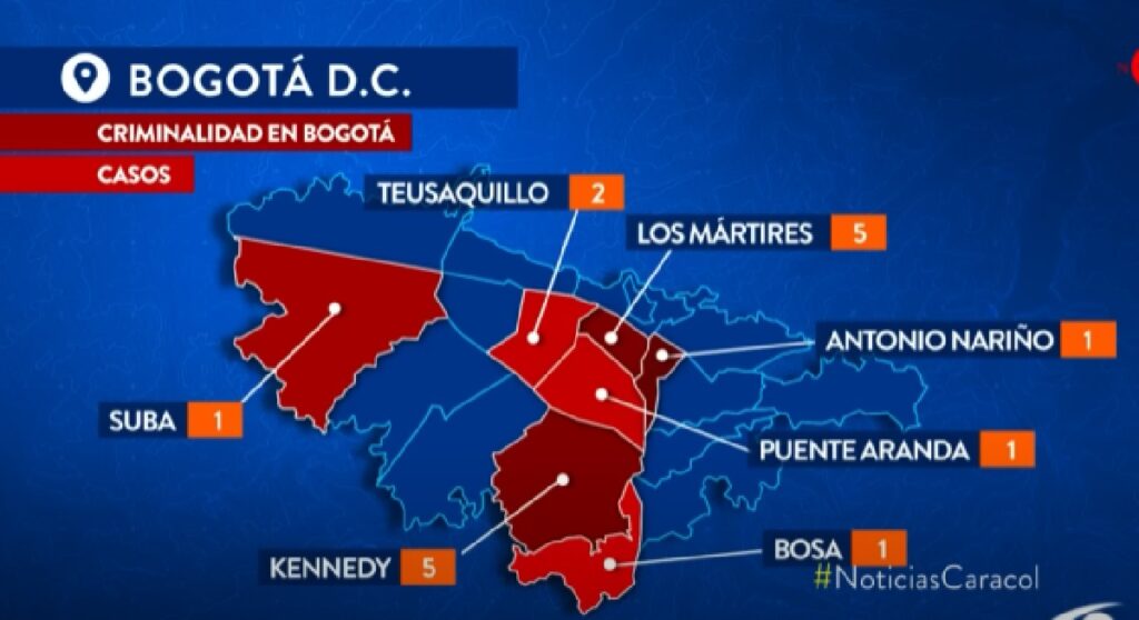 Captura de pantalla de Noticias Caracol.