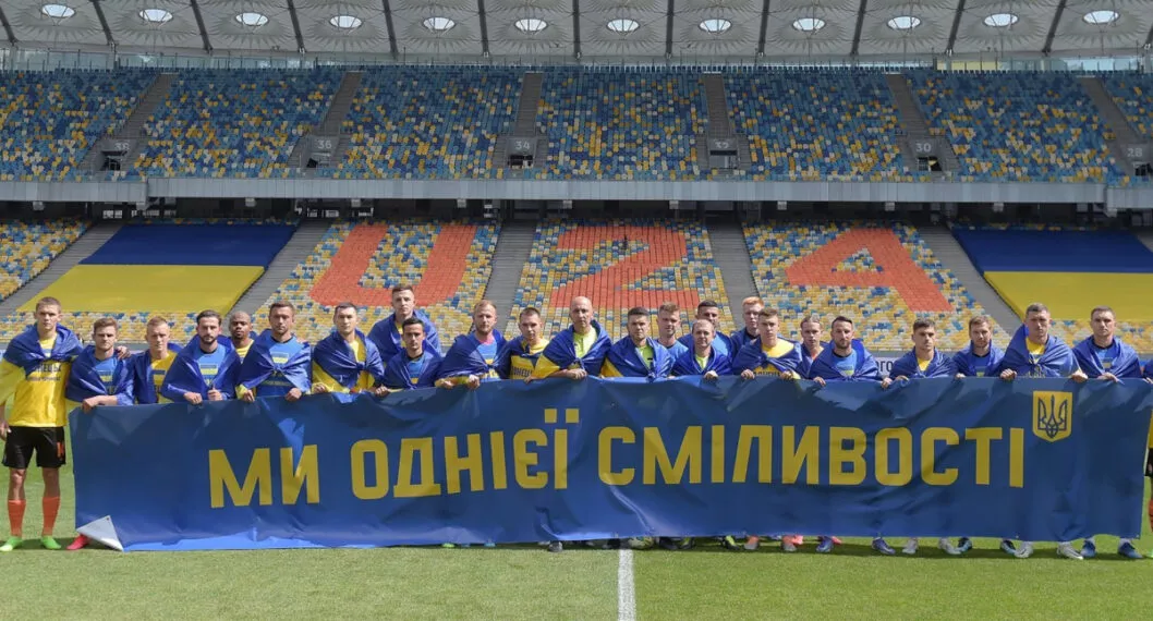 Foto de un partido en Ucrania a propósito del juego que duró más de 4 horas.
