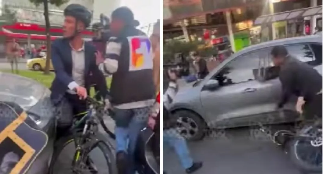Conductor atropelló a ciclista que estaba detenido en norte de Bogotá (video)