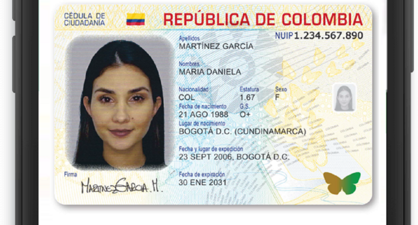 Cédula digital de Colombia ilustra nota de cambio que habrá para sacarla