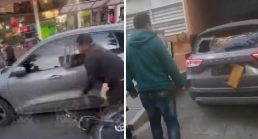 Camioneta atropelló a ciclista en el norte de Bogotá y huyó del lugar de los hechos.